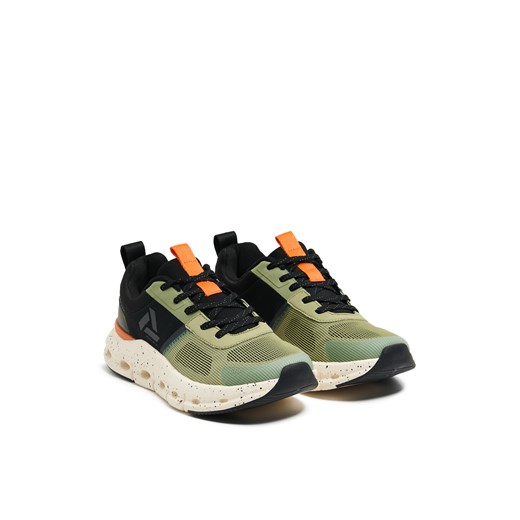 Cropp - Kolorowe sneakersy z efektem reflective - zielony Cropp 42 Cropp
