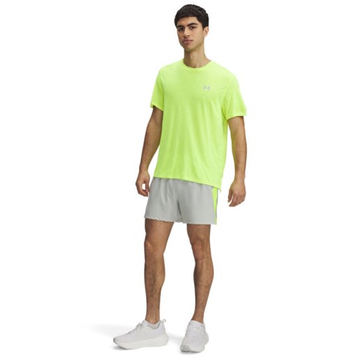 Męskie spodenki do biegania Under Armour UA Launch Pro 5\'\' Shorts - zielone ze sklepu Sportstylestory.com w kategorii Spodenki męskie - zdjęcie 179507065