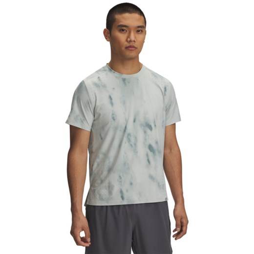 Męska koszulka do biegania Under Armour UA Launch Elite PRT SS - zielona ze sklepu Sportstylestory.com w kategorii T-shirty męskie - zdjęcie 179507078