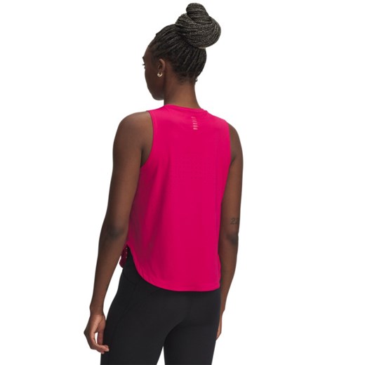 Damski top do biegania Under Armour UA Launch Elite Tank - różowy ze sklepu Sportstylestory.com w kategorii Bluzki damskie - zdjęcie 179507096