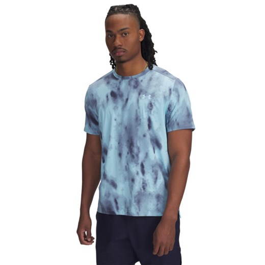 Męska koszulka do biegania Under Armour UA Launch Elite PRT SS - niebieska ze sklepu Sportstylestory.com w kategorii T-shirty męskie - zdjęcie 179507099