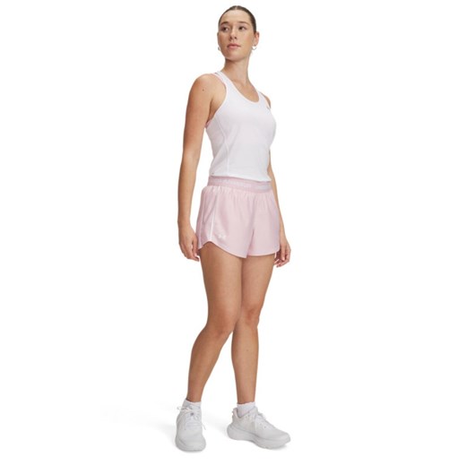 Damskie spodenki treningowe Under Armour Tech Play Up Shorts - różowe ze sklepu Sportstylestory.com w kategorii Szorty - zdjęcie 179507107