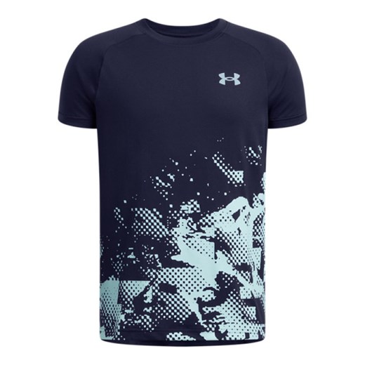 Chłopięca koszulka treningowa Under Armour UA Tech Graphic SS - czarna ze sklepu Sportstylestory.com w kategorii T-shirty męskie - zdjęcie 179507119