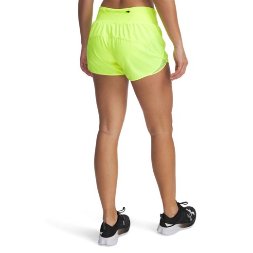 Damskie spodenki do biegania Under Armour UA Launch Pro 3\'\' Shorts - zielone ze sklepu Sportstylestory.com w kategorii Szorty - zdjęcie 179507195