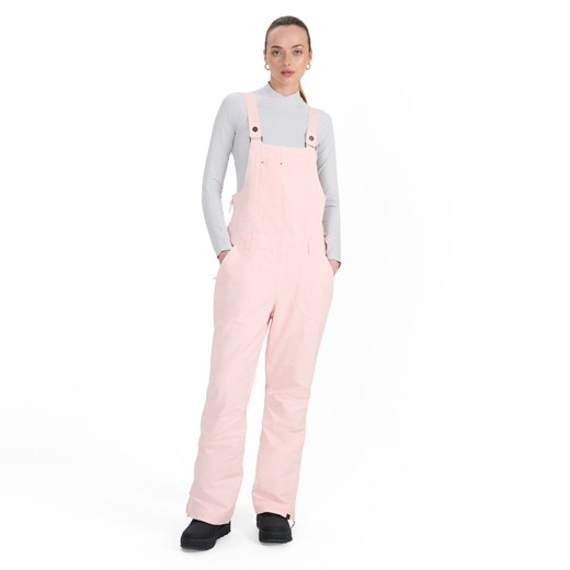 Damskie spodnie narciarskie Roxy Rideout Rib Pants - różowe ze sklepu Sportstylestory.com w kategorii Spodnie damskie - zdjęcie 179507238