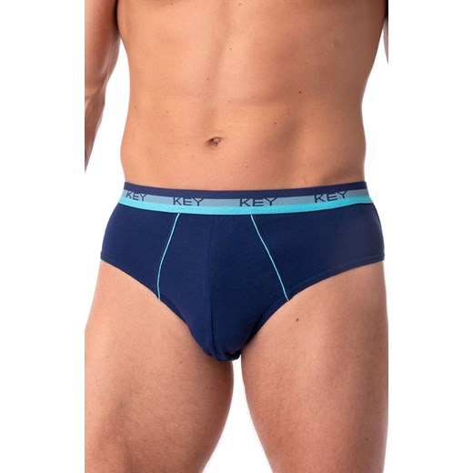 2-pack bawełniane slipy męskie MPP 340, Kolor granatowo-szary, Rozmiar M, Key ze sklepu Primodo w kategorii Majtki męskie - zdjęcie 179507945