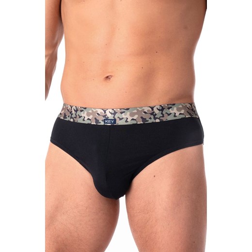 2-pack bambusowe slipy w moro MPP 240, Kolor czarno-zielony-wzór, Rozmiar M, Key ze sklepu Primodo w kategorii Majtki męskie - zdjęcie 179507959