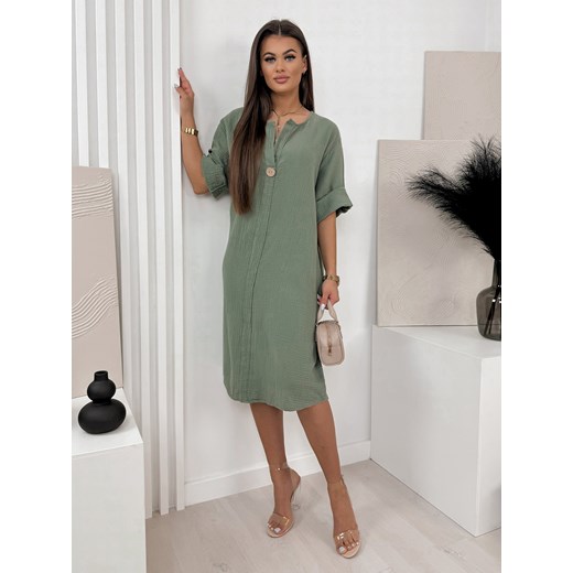 sukienka landis khaki one size ze sklepu UBRA w kategorii Sukienki - zdjęcie 179508607