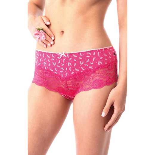 2-pack zmysłowe brazyliany z szeroką koronką LPB 794, Kolor różowy-wzór, Rozmiar S, Key ze sklepu Intymna w kategorii Majtki damskie - zdjęcie 179508787