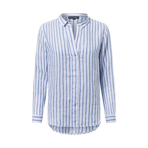 Franco Callegari Damska bluzka lniana Kobiety len biały w paski ze sklepu vangraaf w kategorii Bluzki damskie - zdjęcie 179510775