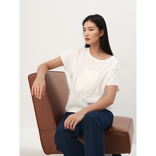 Bluzka damska Mohito beżowa 