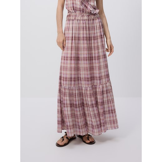 Reserved - Spódnica maxi w kratę - wielobarwny ze sklepu Reserved w kategorii Spódnice - zdjęcie 179511198