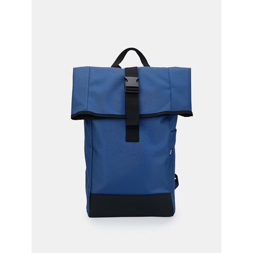 Sinsay - Plecak z rolowanym zapięciem - niebieski Sinsay One Size Sinsay