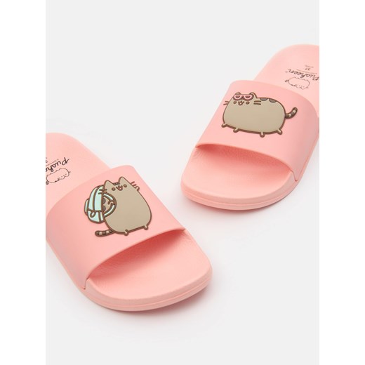 Sinsay - Klapki Pusheen the Cat - różowy Sinsay 34 Sinsay