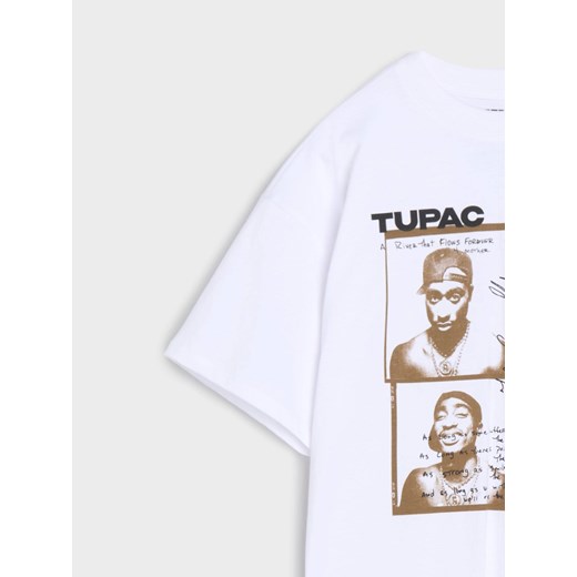 Sinsay - Koszulka 2 Pac - biały Sinsay 170 Sinsay