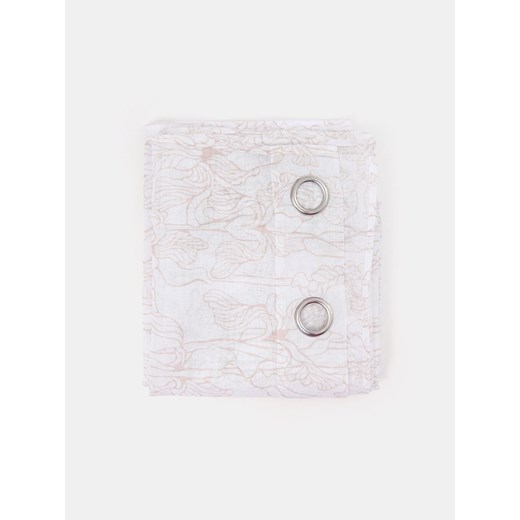 Sinsay - Delikatna zasłona w roślinny wzór - biały Sinsay One Size Sinsay