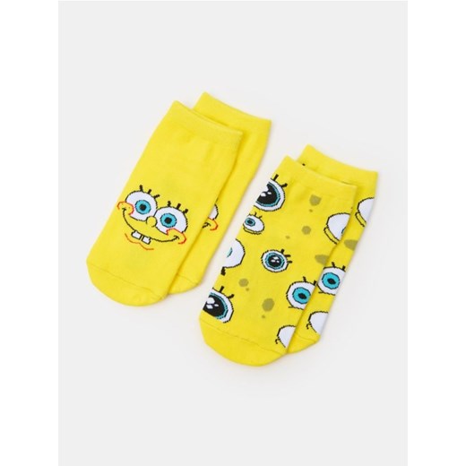 Sinsay - Skarpetki 2 pack SpongeBob - wielobarwny ze sklepu Sinsay w kategorii Skarpetki dziecięce - zdjęcie 179513947
