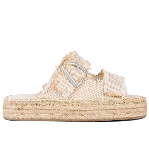Klapki Emu Australia Ayers W13168NATU - beżowe ze sklepu streetstyle24.pl w kategorii Espadryle damskie - zdjęcie 179514056
