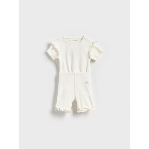 Reserved - Bawełniany komplet - złamana biel Reserved 62 (1-3 m.) Reserved