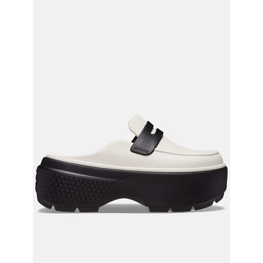 Crocs Chodaki &quot;Stomp&quot; w kolorze biało-czarnym ze sklepu Limango Polska w kategorii Klapki damskie - zdjęcie 179516295