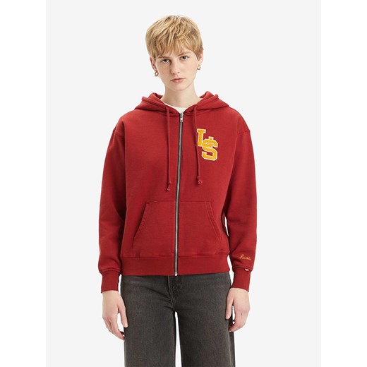 Levi&apos;s Bluza &quot;Graphic Heritage Zip&quot; w kolorze czerwonym ze sklepu Limango Polska w kategorii Bluzy damskie - zdjęcie 179516337