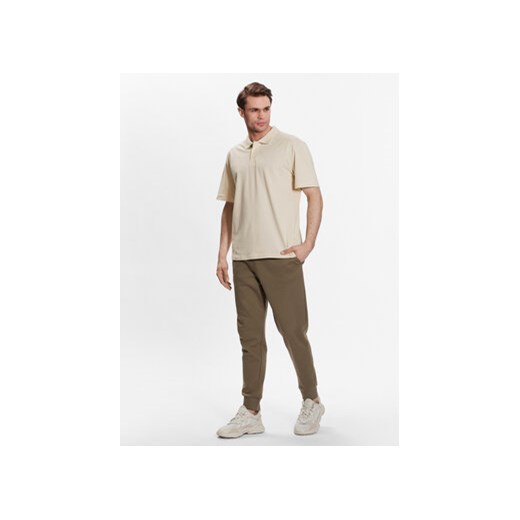 Outhorn Polo TTSHM449 Beżowy Regular Fit Outhorn L MODIVO