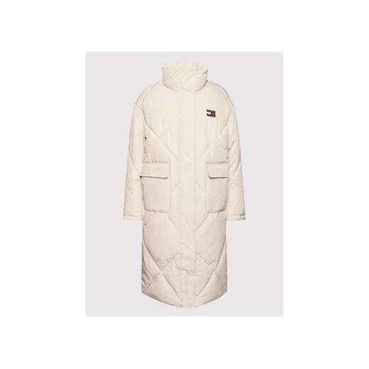 Tommy Jeans Kurtka zimowa Longline Fashion DW0DW11107 Beżowy Regular Fit Tommy Jeans M MODIVO