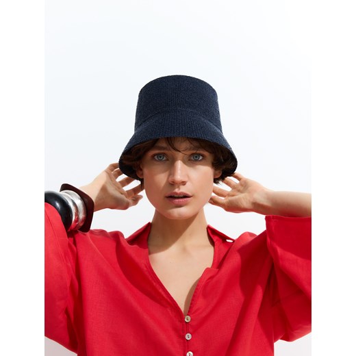 Reserved - Kapelusz bucket - granatowy Reserved M Reserved