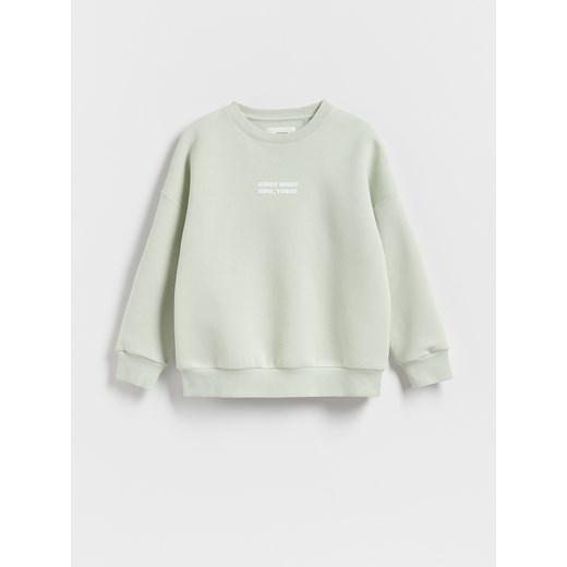 Reserved - Bluza z nadrukiem - jasnozielony Reserved 116 (5-6 lat) Reserved