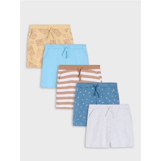 Sinsay - Bawełniane szorty 5 pack - wielobarwny ze sklepu Sinsay w kategorii Spodenki chłopięce - zdjęcie 179528229