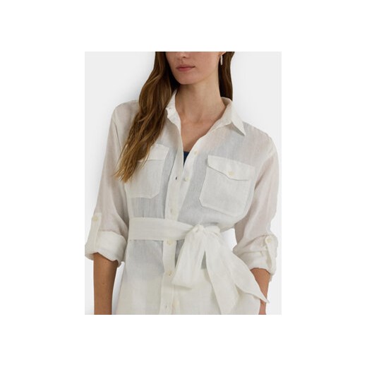 Lauren Ralph Lauren Koszula 200786629001 Biały Relaxed Fit XS MODIVO