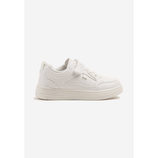 Białe Buty Sportowe Sneakersy z Ozdobnym Tłoczeniem Divrea ze sklepu born2be.pl w kategorii Buty sportowe dziecięce - zdjęcie 179528935