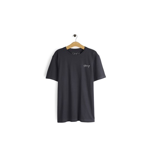 GATE Bawełniana koszulka z wypukłym napisem S ze sklepu gateshop w kategorii T-shirty męskie - zdjęcie 179529936