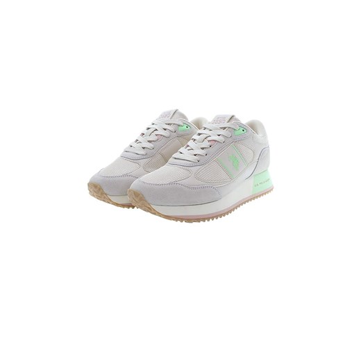 Buty sportowe damskie U.S Polo Assn. sneakersy z tkaniny sznurowane płaskie