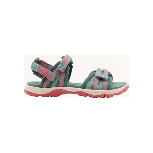 Jack Wolfskin Sandały w kolorze ciemnozielono-różowym ze sklepu Limango Polska w kategorii Sandały dziecięce - zdjęcie 179531557