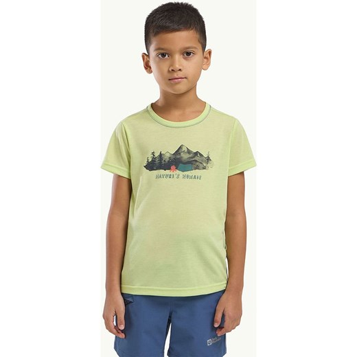 Jack Wolfskin Koszulka w kolorze jasnozielonym ze sklepu Limango Polska w kategorii T-shirty chłopięce - zdjęcie 179531629