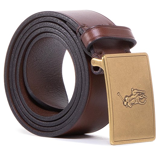 Pasek Męski Polo Ralph Lauren 36Mm Pp Plaque Belt 405691693002 Brązowy Polo Ralph Lauren 32 eobuwie.pl