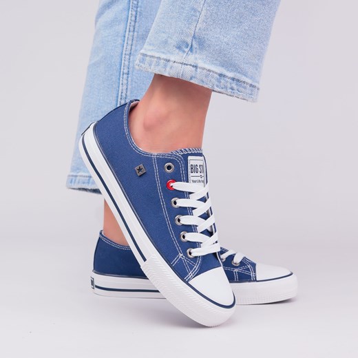 Trampki damskie półbuty Big Star NN274653 granatowe ze sklepu butyolivier w kategorii Półbuty damskie - zdjęcie 179535595