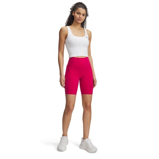 Damskie kolarki treningowe Under Armour Motion Bike Short Emea - różowe ze sklepu Sportstylestory.com w kategorii Szorty - zdjęcie 179536406