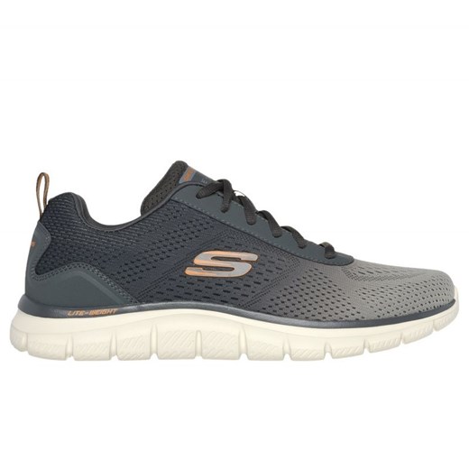 Buty Skechers sneakersy Track - Ripkent 232399 Olv szare ze sklepu ButyModne.pl w kategorii Buty sportowe męskie - zdjęcie 179536808