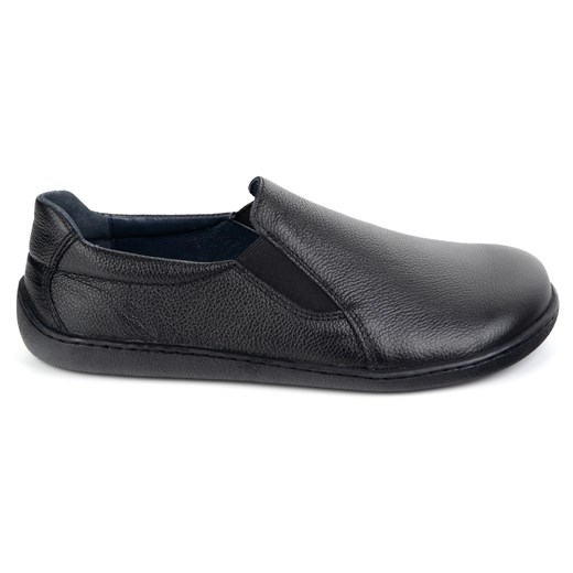 Barefoot Skórzane buty damskie wsuwane Pollonus 5-1308-026 Czarne Verona ze sklepu ButyModne.pl w kategorii Półbuty damskie - zdjęcie 179536986