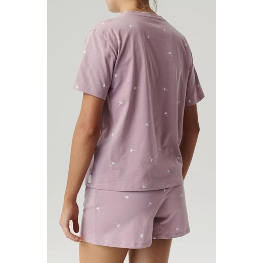Atlantic bawełniana piżama damska NLP-491-LAWENDOWY CIEMNY, Kolor lawendowy, Rozmiar L, ATLANTIC ze sklepu Intymna w kategorii Piżamy damskie - zdjęcie 179538346