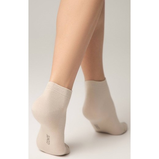 Krótkie skarpetki damskie sportowe beżowe 3DSOCKS, Kolor beżowy, Rozmiar 39-41, Conte ze sklepu Intymna w kategorii Skarpetki damskie - zdjęcie 179538369