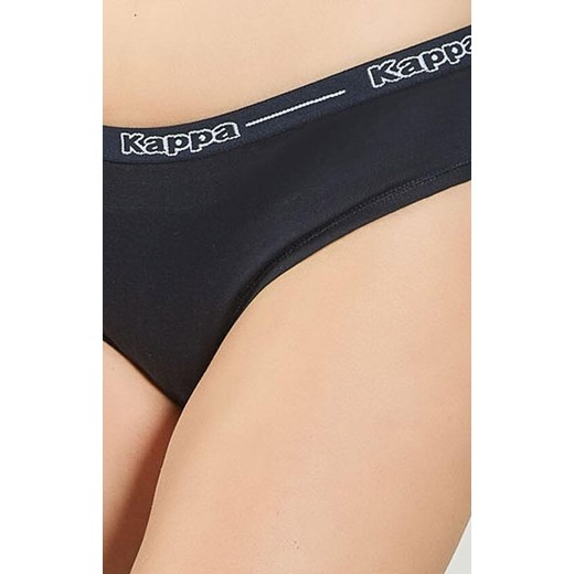 Kappa granatowe figi damskie bawełniane w sportowym stylu K2140, Kolor granatowy, Rozmiar S, Kappa ze sklepu Intymna w kategorii Majtki damskie - zdjęcie 179538465