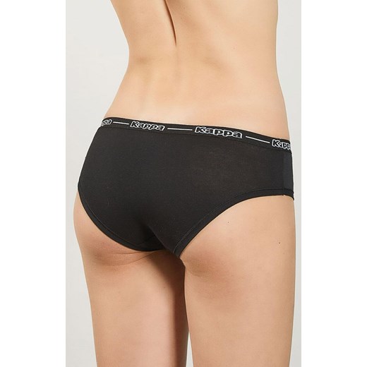 Kappa czarne figi damskie bawełniane w sportowym stylu K2140, Kolor czarny, Rozmiar S, Kappa ze sklepu Intymna w kategorii Majtki damskie - zdjęcie 179538468