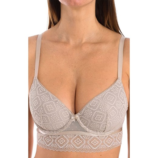 Biustonosz usztywniany beżowy Lydia, Kolor beżowy, Rozmiar 65B, Selene ze sklepu Intymna w kategorii Biustonosze - zdjęcie 179538597
