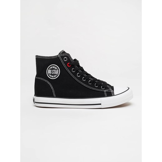 Trampki damskie wysokie czarne JJ274A502 906 ze sklepu Big Star w kategorii Trampki damskie - zdjęcie 179540278