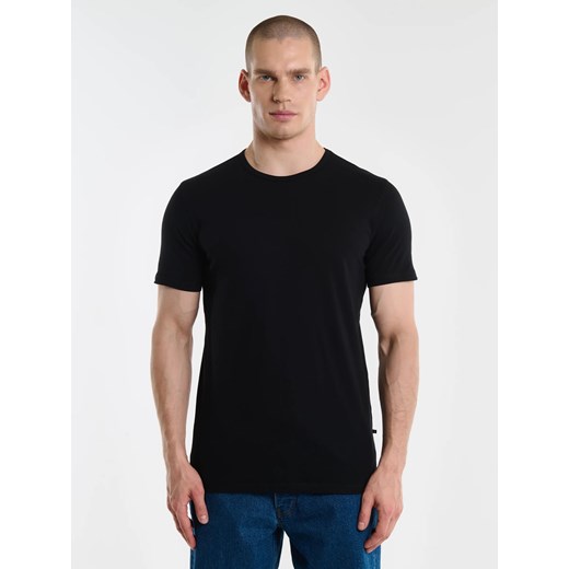 Koszulka męska z krótkim rękawem czarna Classac 906 ze sklepu Big Star w kategorii T-shirty męskie - zdjęcie 179540788