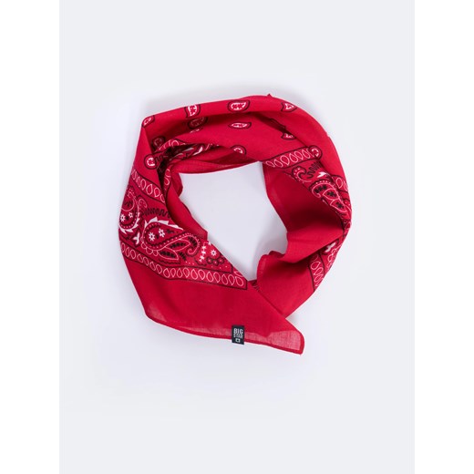 Apaszka unisex typu bandana czerwona Bandi 603 ze sklepu Big Star w kategorii Szaliki i chusty damskie - zdjęcie 179540978