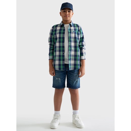Szorty chłopięce jeansowe z przetarciami granatowe Matt 561 ze sklepu Big Star w kategorii Spodenki chłopięce - zdjęcie 179541436
